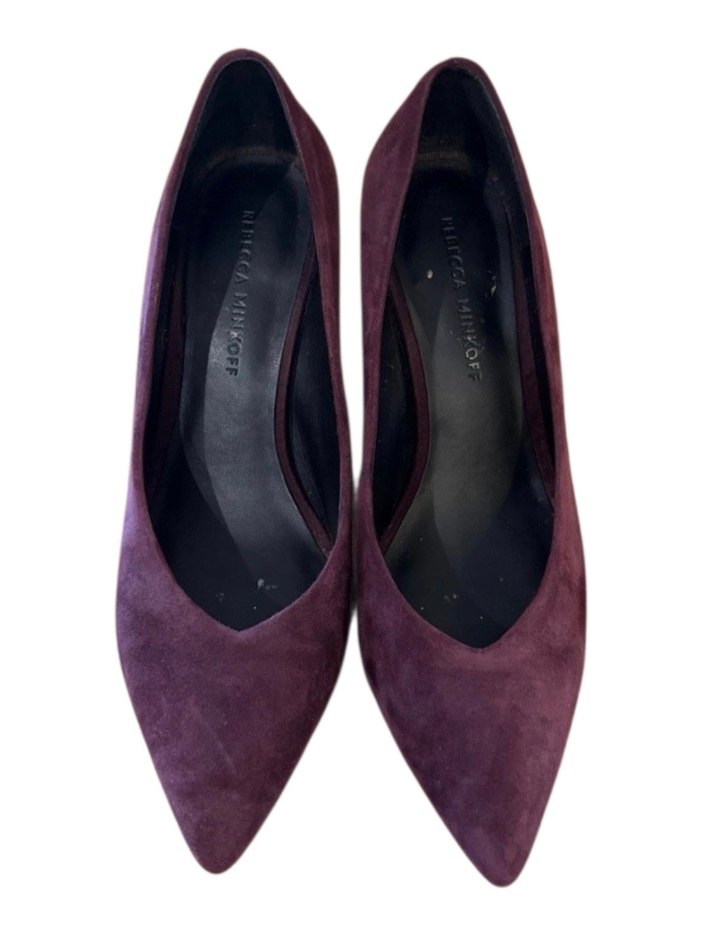 💕Rebecca Minkoff Burgundy Suede Pointed Toe Pumps Size 7.5💕